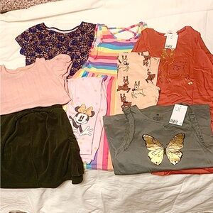 8 Piece Girls 7/8T Bundle, H&M NWT, Carters, Mini Boden, Aqua, etc